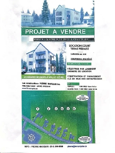 triplex et quadruplex  vendre  Val StCome image