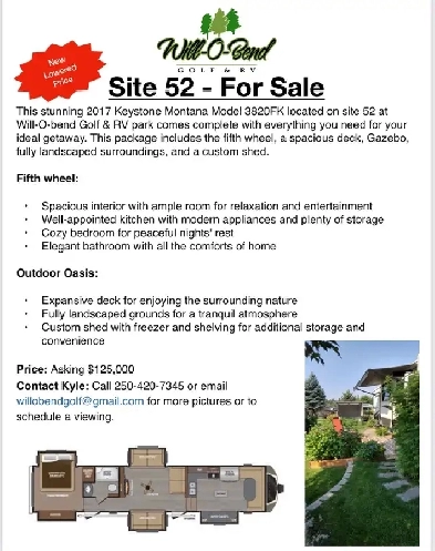 Site 52  WillOBend Golf  RV image