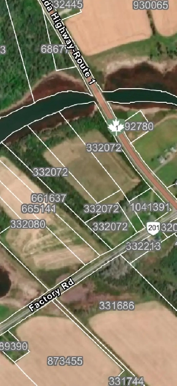 Belle River waterfront building lots image