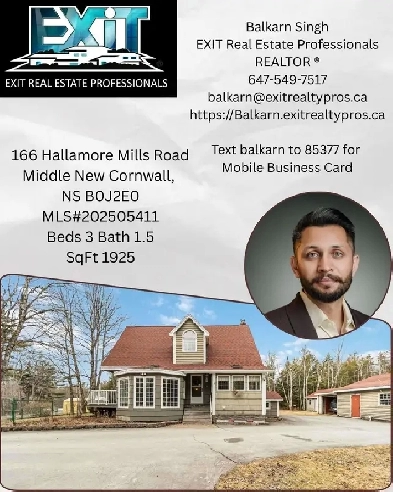 168 Hallamore Mills road  House For Sale image