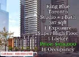 King Blue Condo Toronto  Studio 1 Bath  458000 image