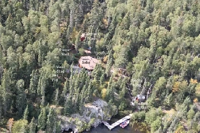 Nemeiben Lake Island Cabin Northern SK image