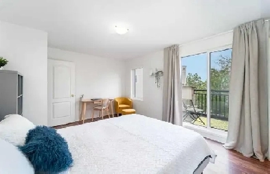 Master Bedroom With Attached Washroom and BalconyFemale Tenant image