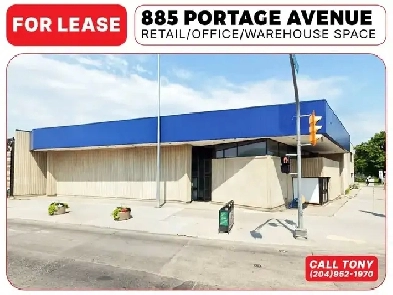 885 PORTAGE AVE FOR LEASE 7800SF RETAIL OFFICE BUSINESS SPACE image