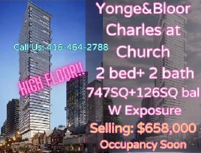 658K HighFloor 2 Bedroom Assignment at Charles at Church image