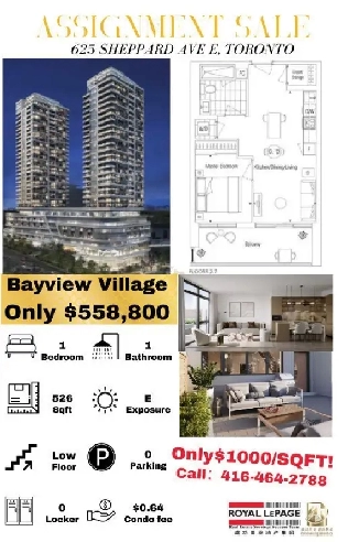 NorthYorkBayview Village Condo for Just 558800 1000sqft image