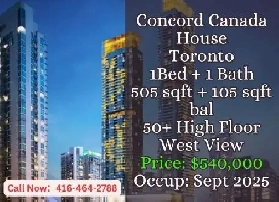 Concord Canada House  1 Bed 1 Bath  540000 image