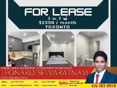 For Lease in Scarborough  2000MonthFully Renovated 2 Bed 2 image