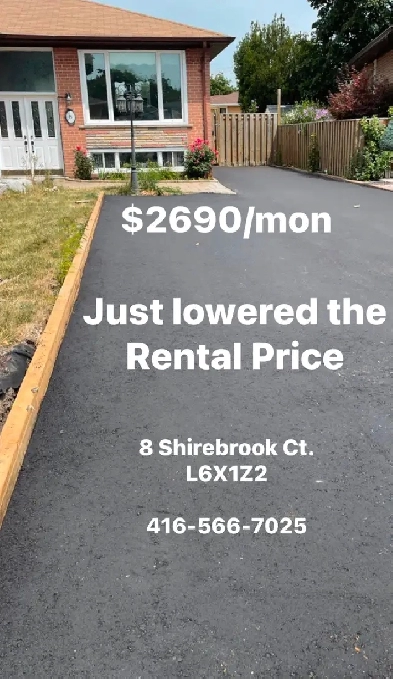 For Rent  Spacious 3Bedroom Main Floor Unit in Brampton image