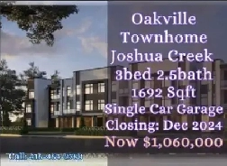Rare 3Storey Townhome at Oakville Joshua Creek Only 106M image