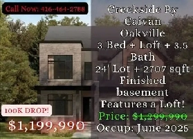 100K Price Drop Oakville Townhouse  3 Bed   Loft  2707 SQFT image