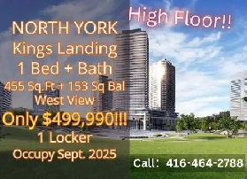Kings Landing 1Bed Assignment in North York West Highfloor image