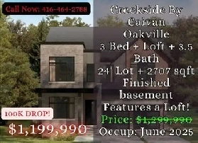 100K Price Drop Oakville Townhouse  3 Bed   Loft  2707 SQFT image