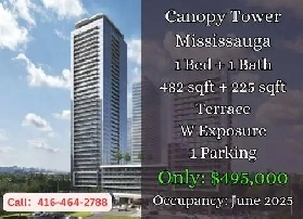 Canopy Tower  1 Bed   225 sqft terrace  495K June 2025 image