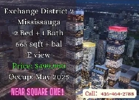 Exchange District 2  2 Bed 1 Bath  East View  499990 image