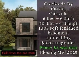 Creekside by Caivan  6 Bed   6 Bath  4424 SQFT image