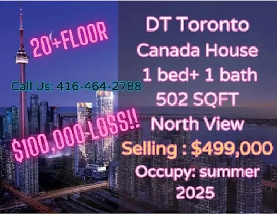 Canada House1bed 1bath ONLY 499k A 100000 LOSS image