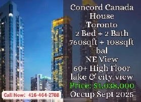 Concord Canada House  2 Bed   2 Bath  60  Floor image