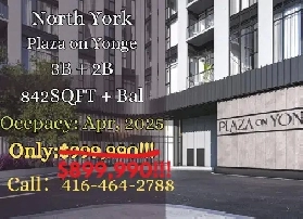 Plaza on Yonge condo for sale 1000sqft Spacious 3B25B Condo image