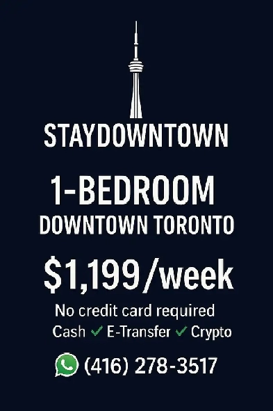 1 Bedroom Condo Downtown Toronto 1199  Weekly image
