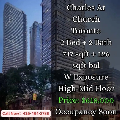 Charles at Church  2 Bed 2 Bath  West View  618000 image