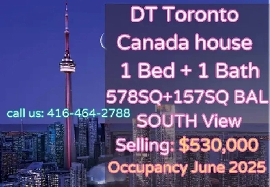 Canada House Assignment  DT Toronto1 BED High Floor 530K image