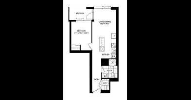Daniels Square One  1 Bed 1 Bath   Parking   Locker  529990 image