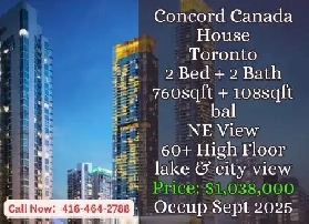 Concord Canada House  2 Bed   2 Bath  60  Floor image