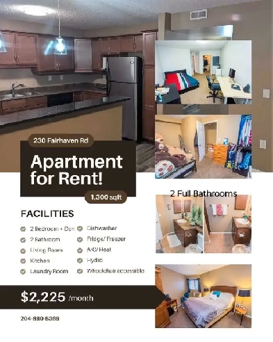 Lindenwoods 2 Bdrm Den 2 Bath Utilities included Aug1 image