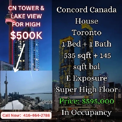 CN Tower   Lake View  Canada House 1 Bed  Super High Floor image