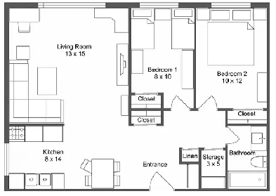 Pet Friendly 2 bedroom suite for rent image