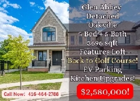 Golf Course Living in Oakville  Luxury 5Bed Detached Home image