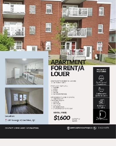 Appartement 5½ à louer – Lachine Image# 1