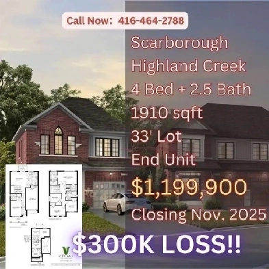 Highland Creek Detached Home Assignment  Rare Corner Lot image