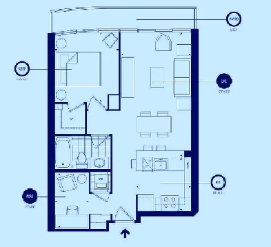 Condo at Carlton-Yonge 1BDRM Den for $2,350 Image# 1