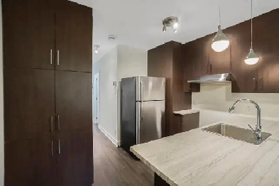 Magnifique 3 1/2 rénové dernier étage   terrasse – 1100$ Image# 1