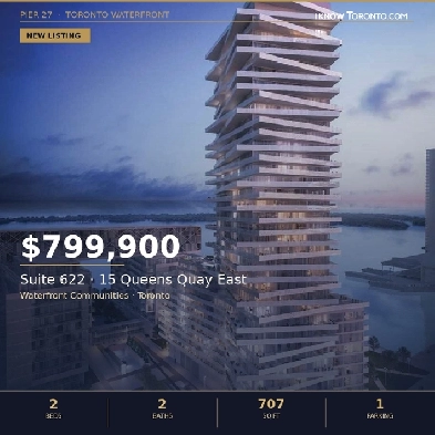 Toronto Waterfront - 2 Bed & 2 Bath Apartment Image# 1