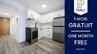 1 MOIS GRATUIT - Centre-ville Mtl Studio & 3 1/2 Gym, piscine… Image# 1