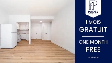 1 MOIS GRATUIT - 3 1/2 et 4 1/2 Côte-des-Neiges Frigo, poêle inc Image# 1