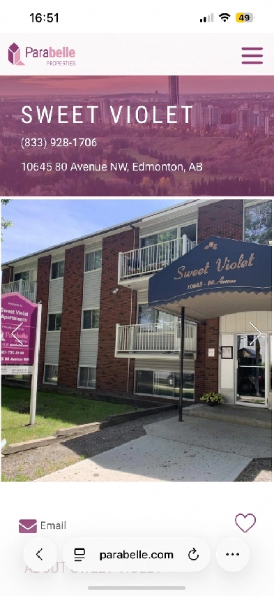 1 bedroom apartment for rent Image# 1