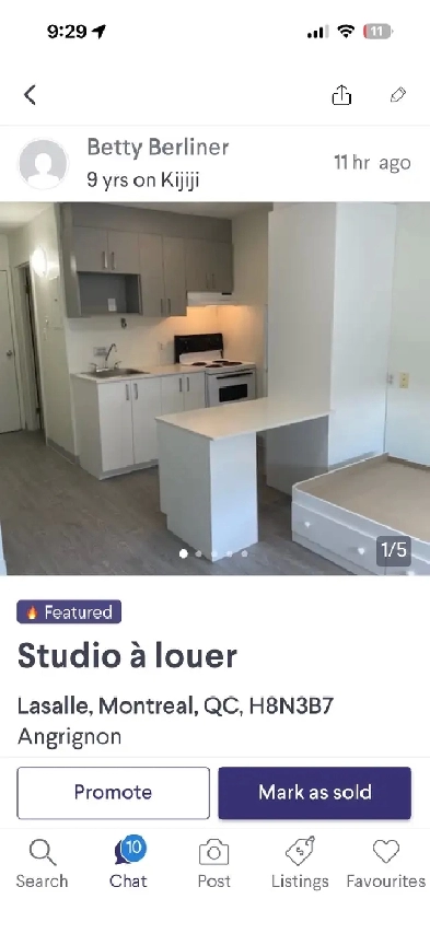 studio formidable à louer avec tout inclus Image# 1