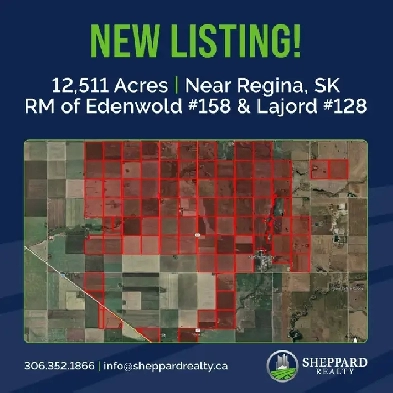 Premier Farmland Offering | 12,511 Acres | Near Regina, SK Area Image# 1