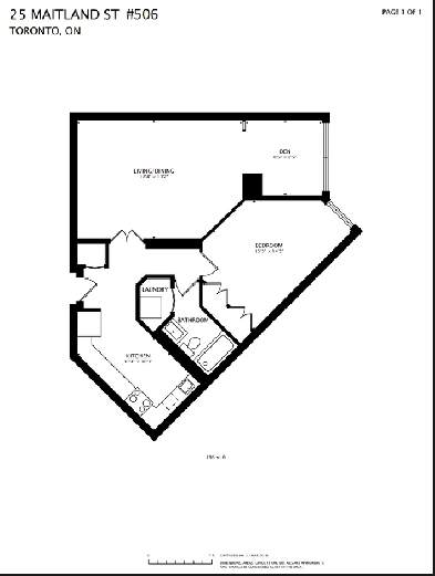 Spacious furnished 1 1 at Yonge/Wellesley Image# 1