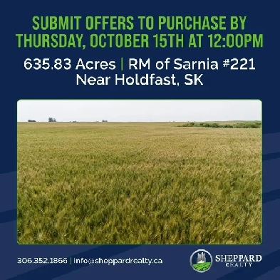 4 Quarters of Productive Grain Land | Near Holdfast, SK Image# 1