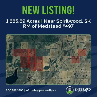 1,685.69 Acres | R.M. of Medstead #497 | Near Spiritwood, SK Image# 1