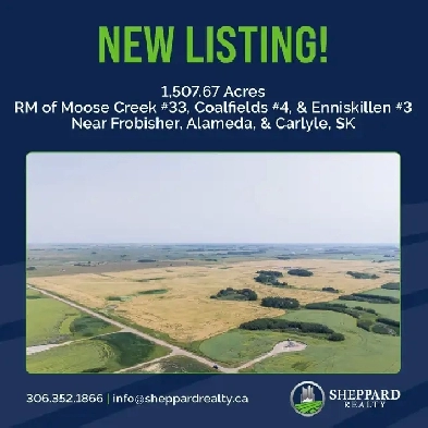 1507.67 Acres | 3 Seperate Listings | RMs 33, 4, 3 Image# 1