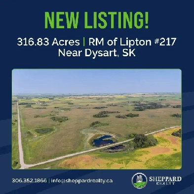 2 Quarters of Grain Land | RM of Lipton # 217 | Near Dysart, SK Image# 1