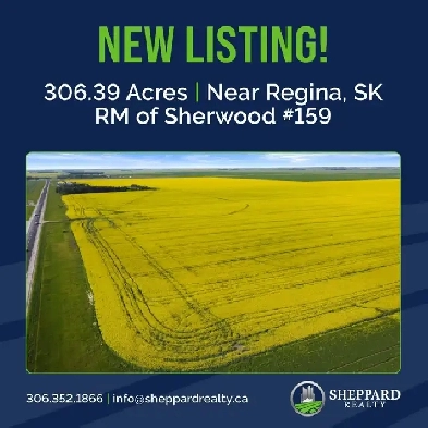 306.39 Acres | RM of Sherwood # 159 | near Regina, SK Image# 1